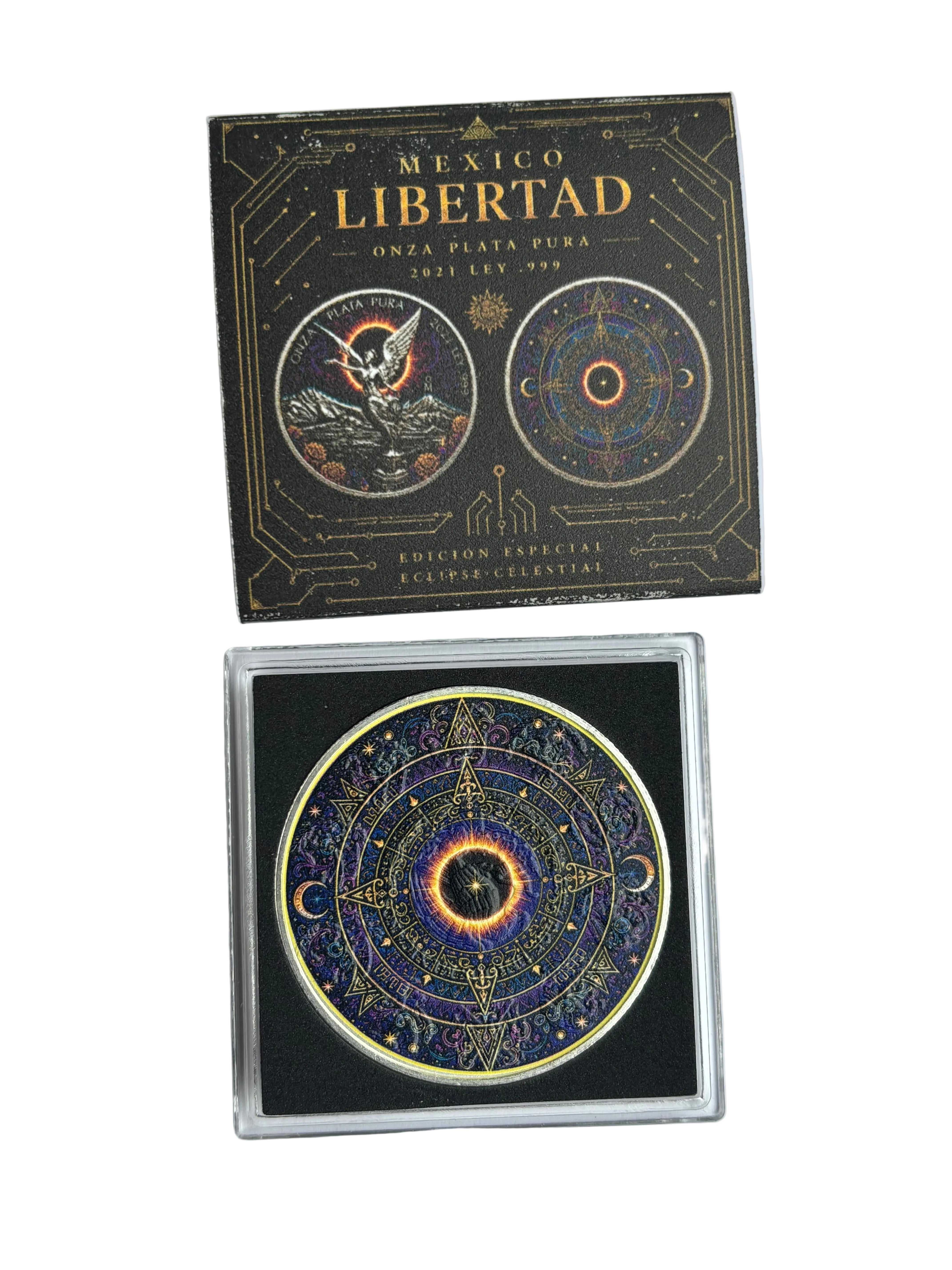 2021 1oz Pure Silver Libertad Celestial Eclipse