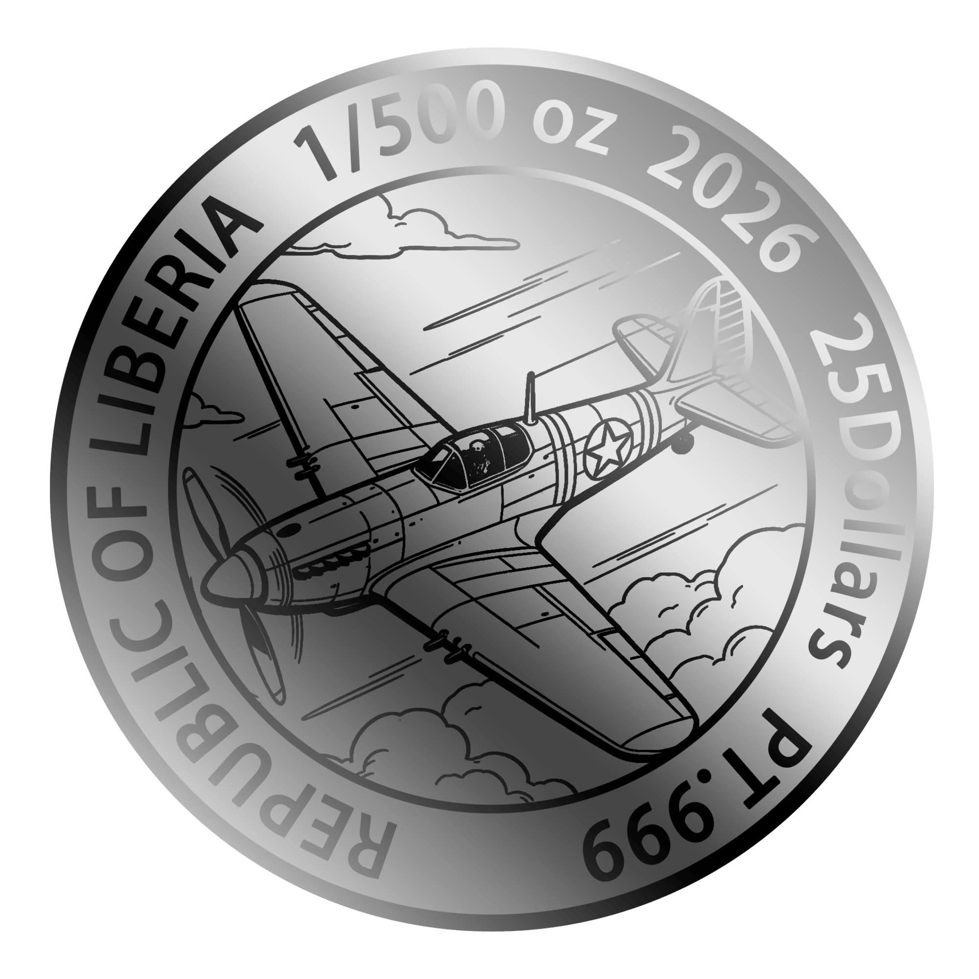 1/500oz Platinum Heroes Of WW2