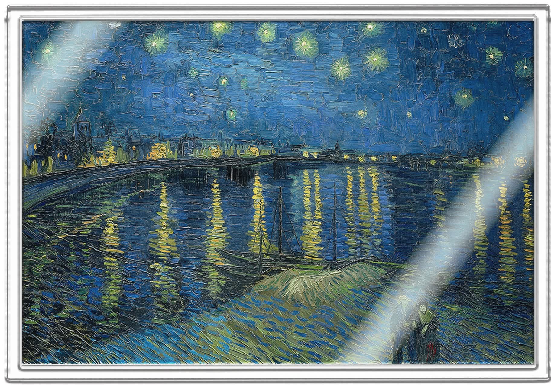 5g Pure Silver Note Starry Night Over The Rhone