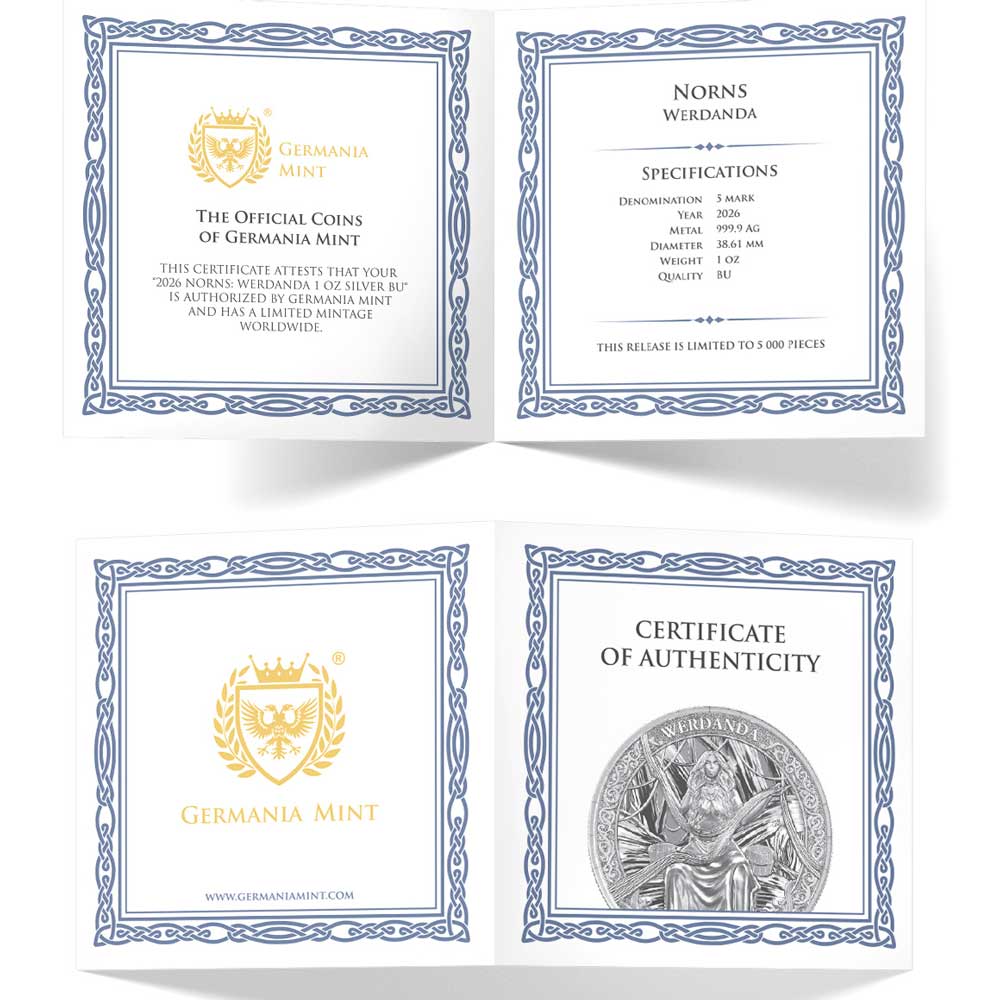 Germania Mint Norns Werdanda Pure 1oz Silver Coin 2026