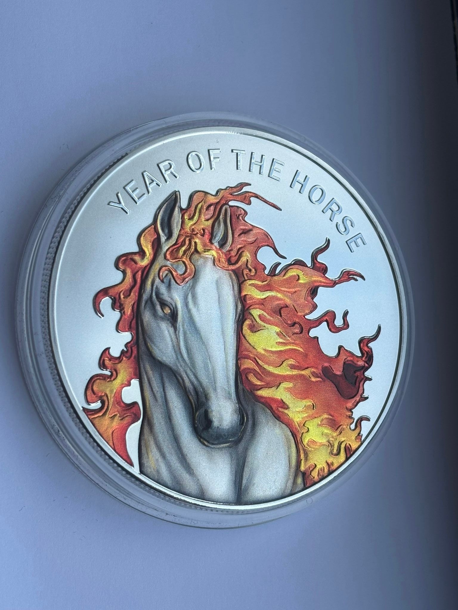 2026 10oz .999 Pure Silver Colourised Lunar Fire Horse Boxed