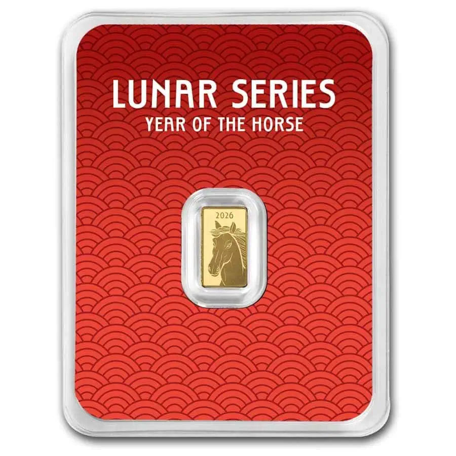 2026 APMEX Lunar Year of the Horse 1 Gram Gold Bar in TEP