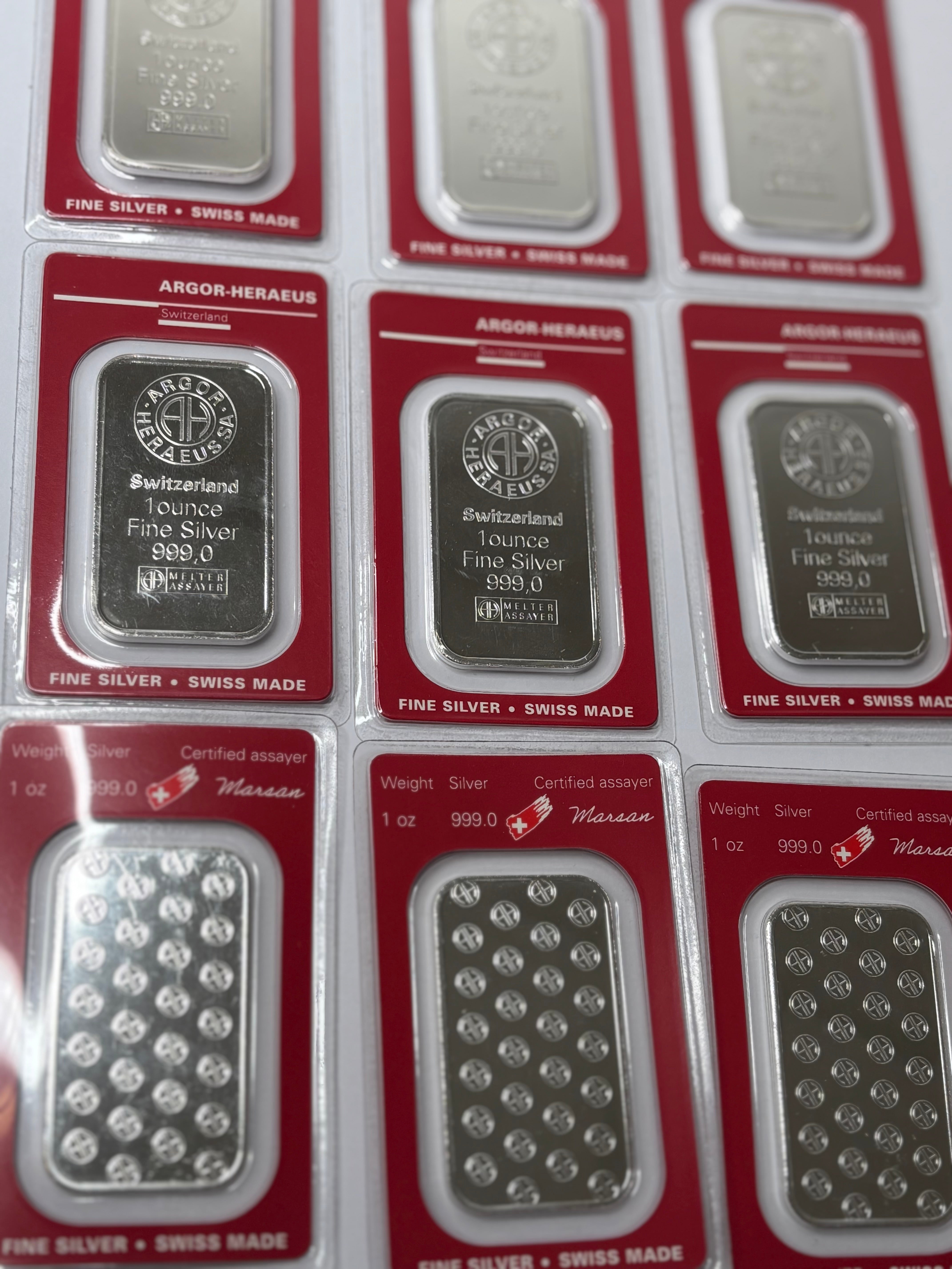 1 oz Silver Bar | Argor-Heraeus In Assay