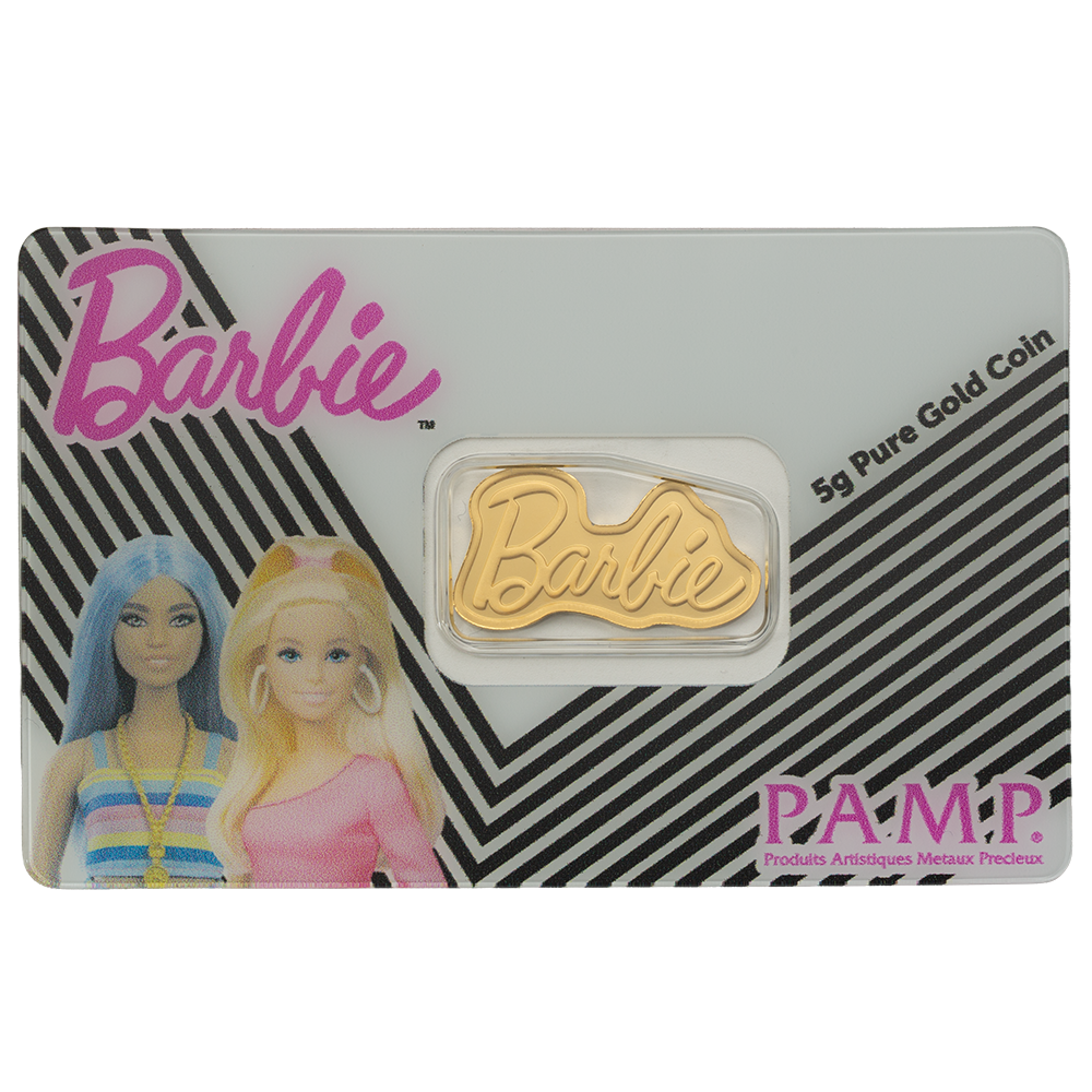 5g Pure Gold Bar PAMP Barbie