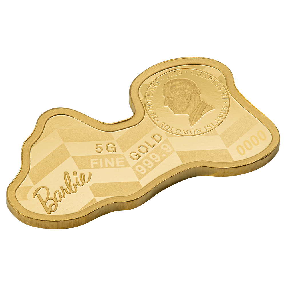5g Pure Gold Bar PAMP Barbie