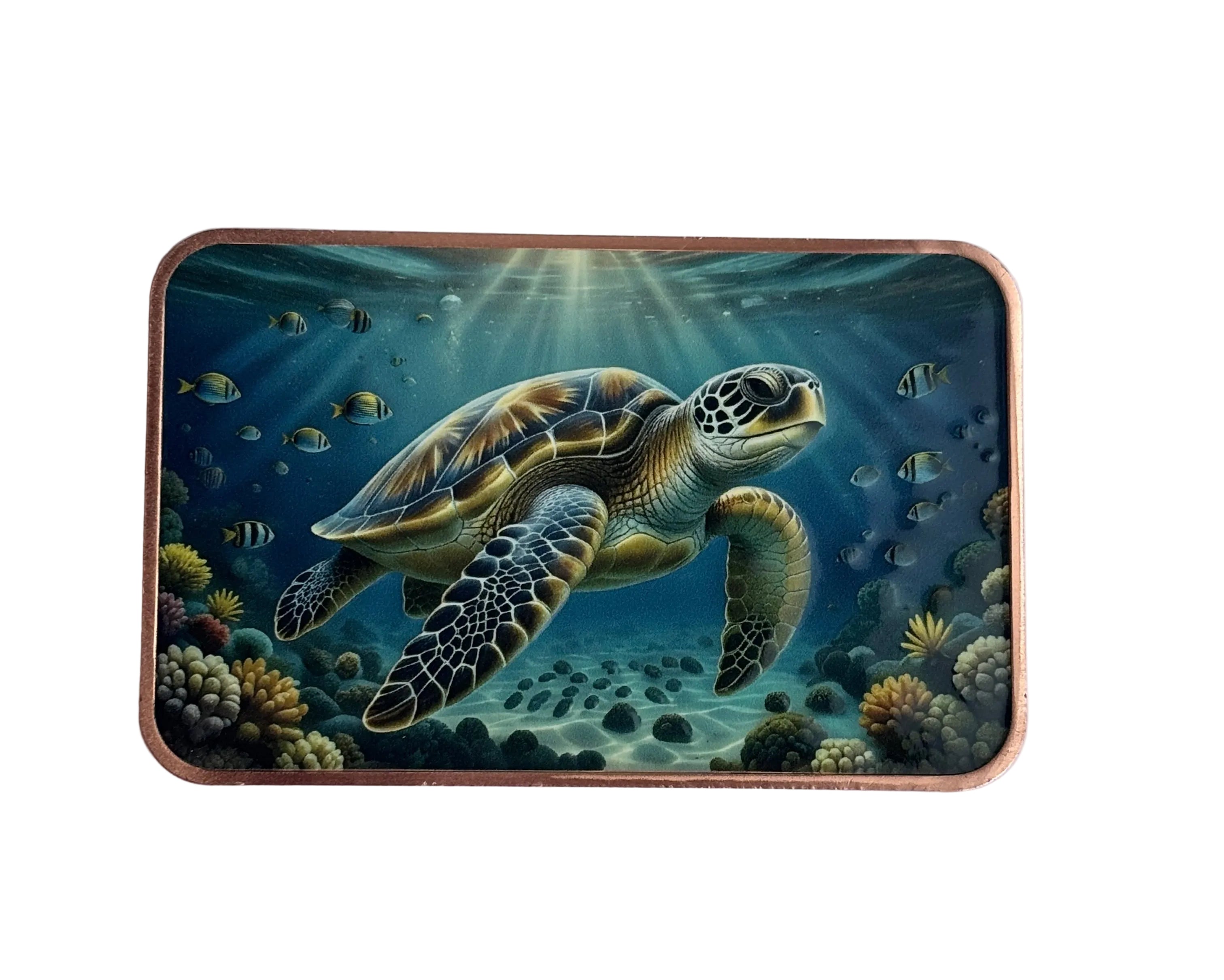 5oz ADVP Copper Bar Sea Turtle