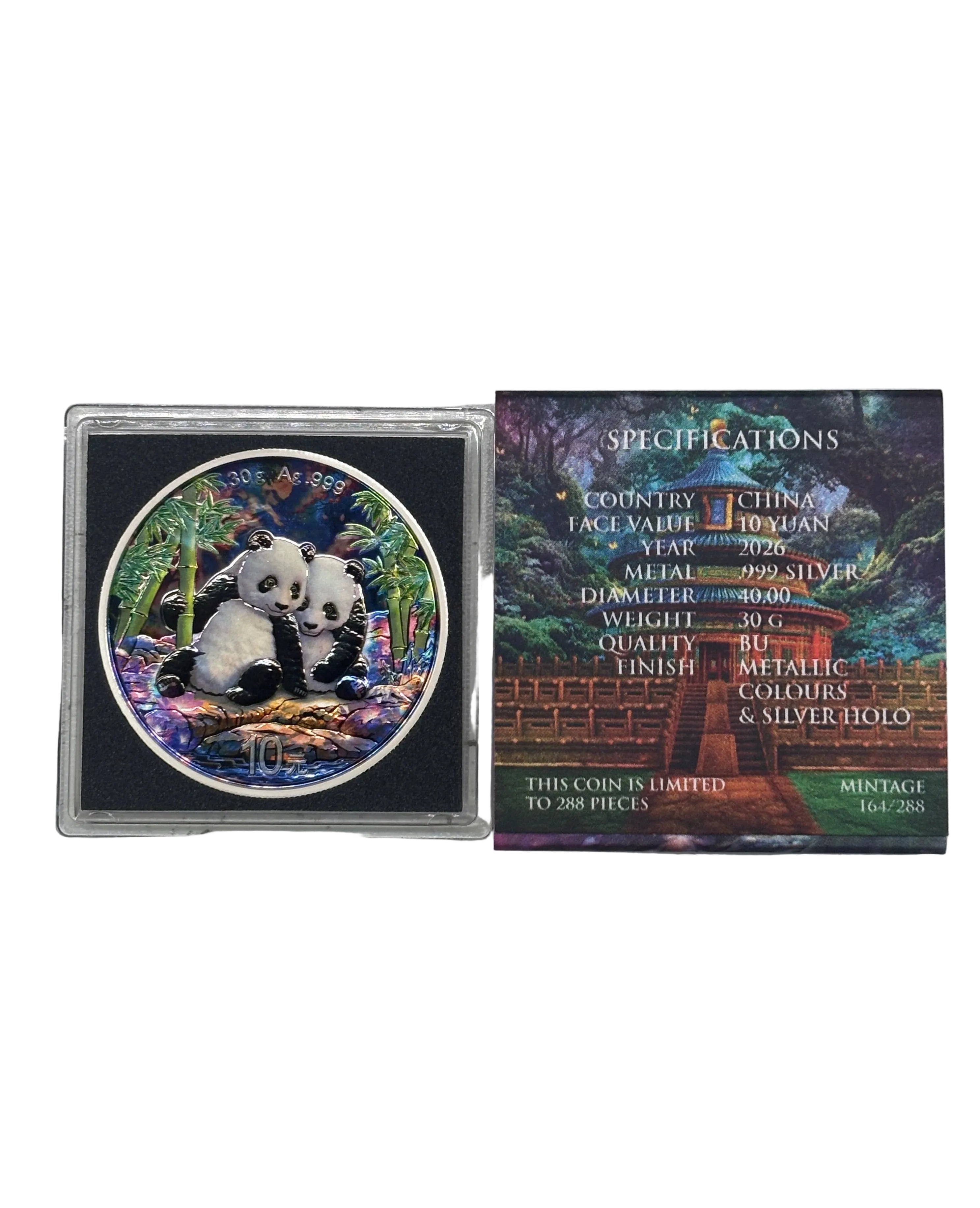 30g Pure Silver Enchanted Panda Coin