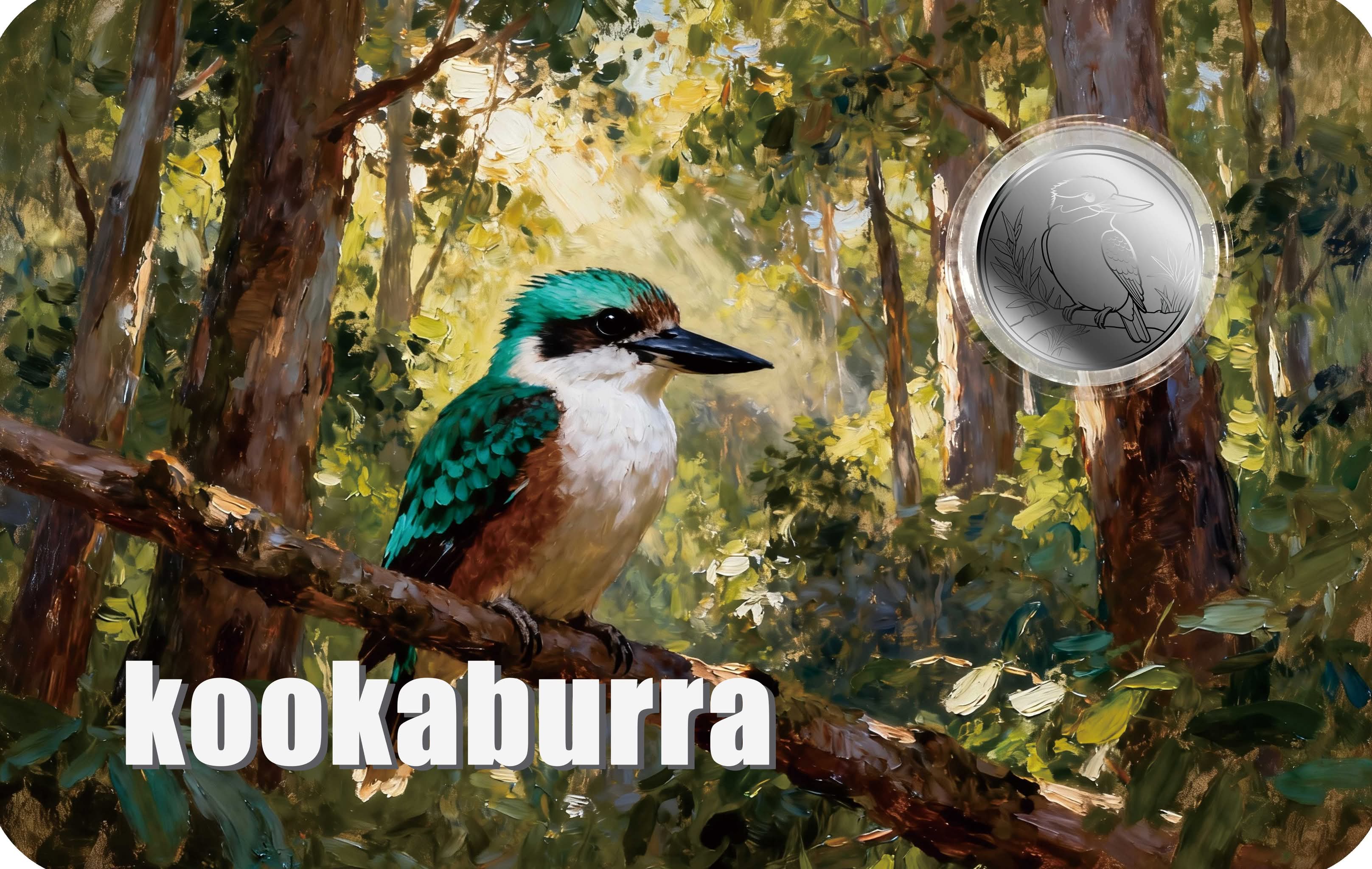 1/1000oz Pure Platinum Kookaburra Coin In Card