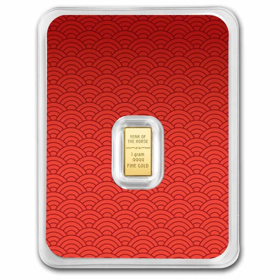 2026 APMEX Lunar Year of the Horse 1 Gram Gold Bar in TEP