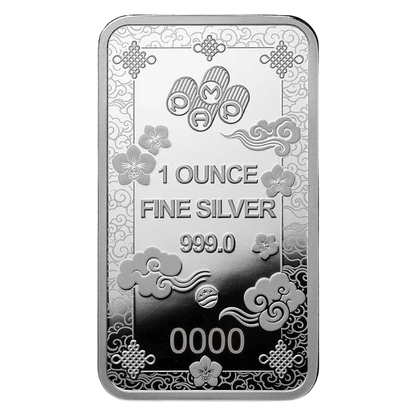 PAMP Lucky Cat 1oz Pure Silver Bar