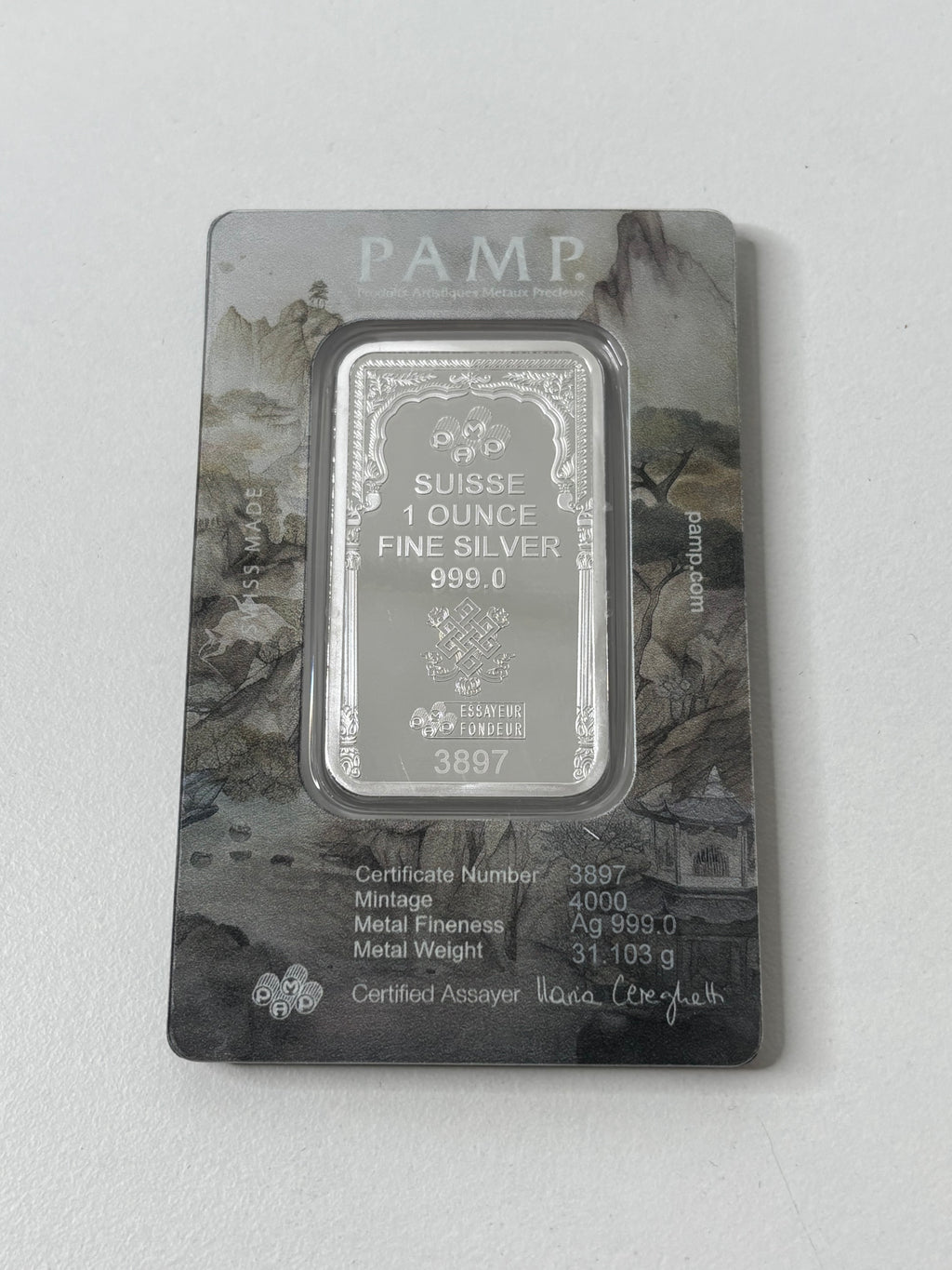 1oz Silver Pamp Buddha