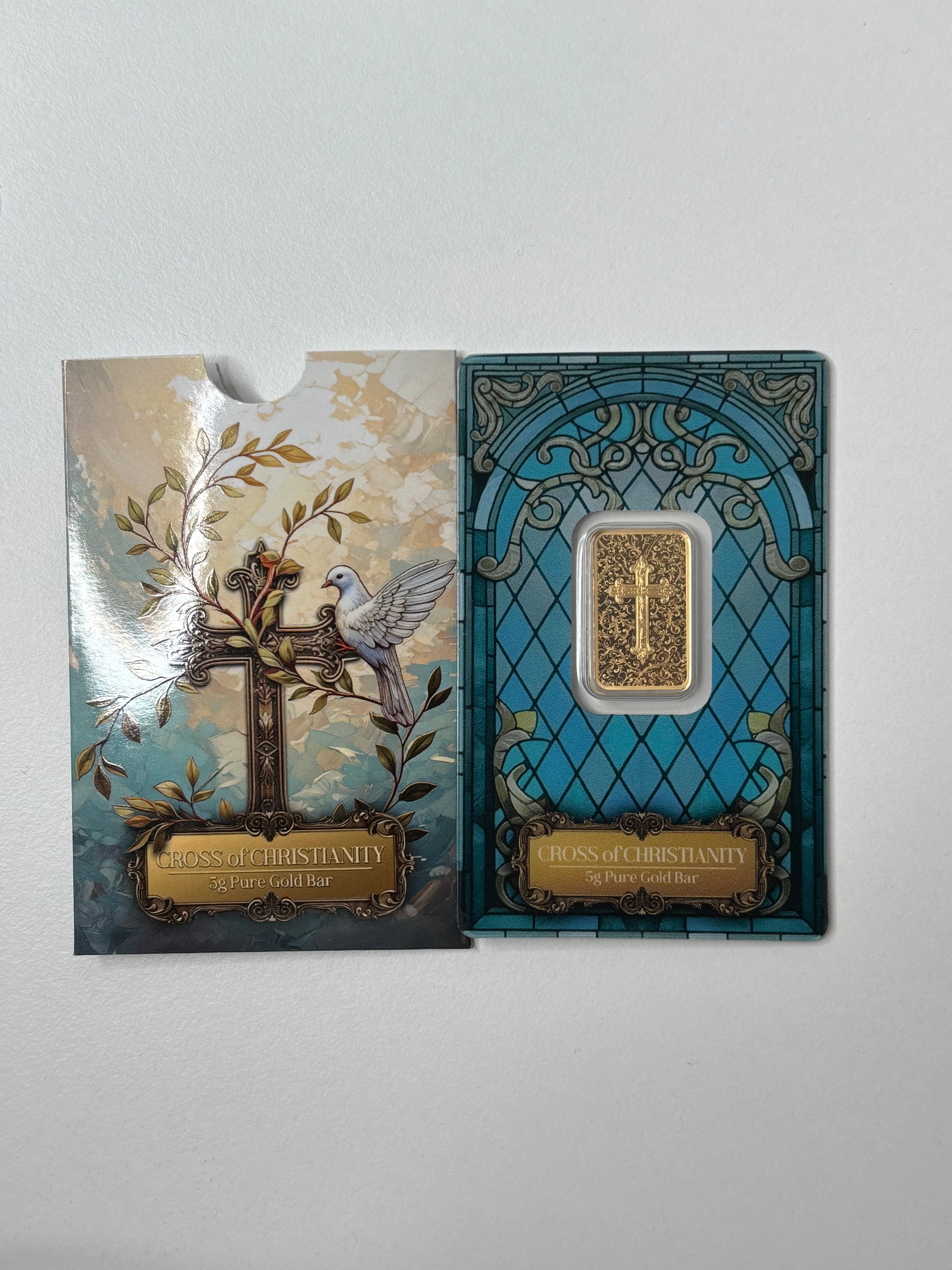 5g Gold Bar Pamp Cross Of Christianity