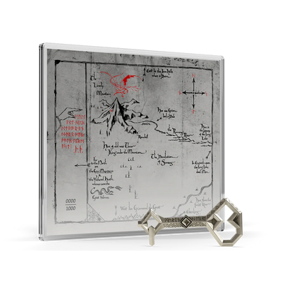 THE HOBBIT Thorin's Map and Key
3/4 oz Pure Silver Coin + 5g Pure Silver Foil Set