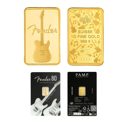 PAMP Fender 1g Pure Gold Bar