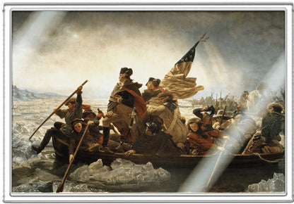 5g Pure Silver Note Washington Crossing The Delaware