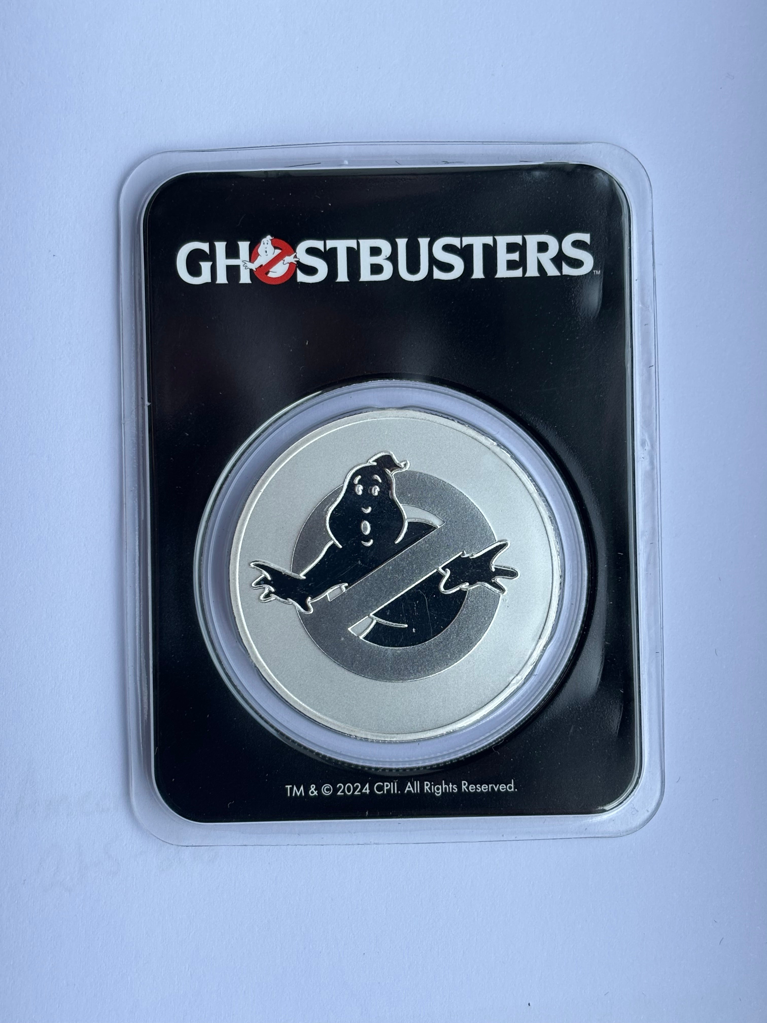 2024 Niue 1oz Pure Silver $2 Ghostbusters 40th Anniversary Coin (TEP)