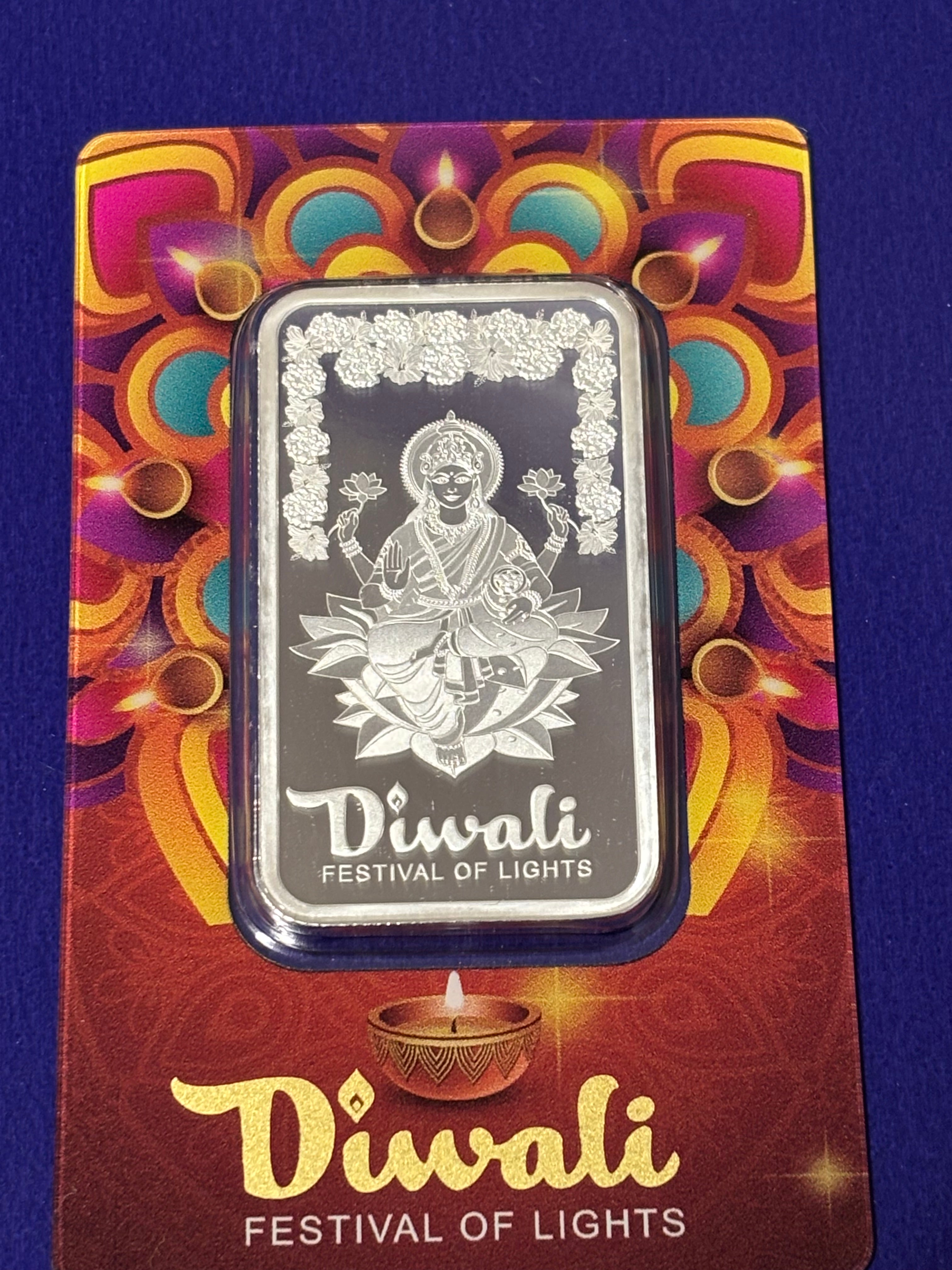 1oz .999 Silver PAMP Bar Diwali