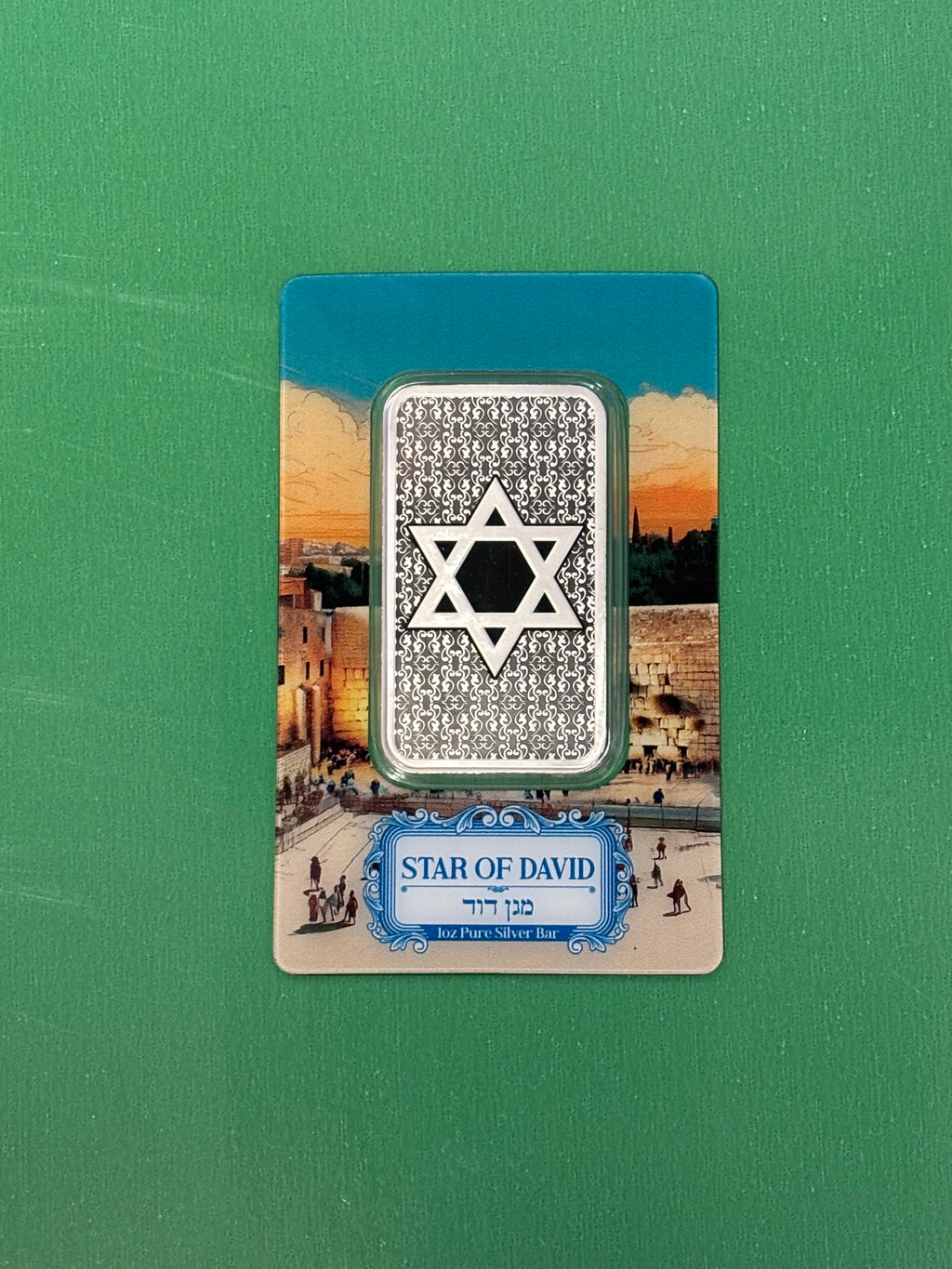 1oz .999 Silver Bar PAMP Star Of David