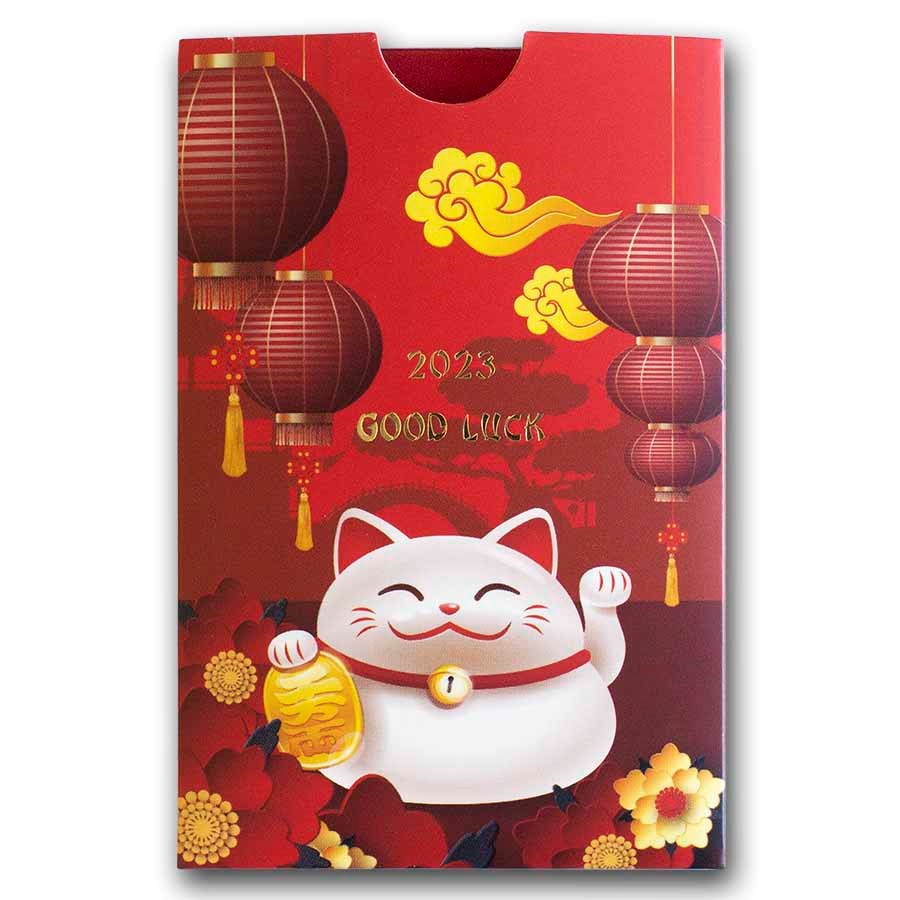 SALE 1g 999.9 Gold Bar - PAMP Suisse Lucky Cat