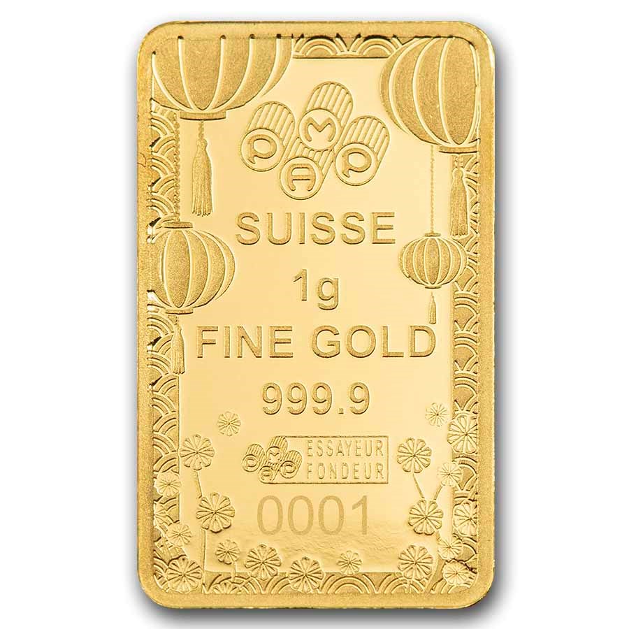 1g 999.9 Gold Bar - PAMP Suisse Lucky Cat PRE SALE DUE WEEK COMMENCING 10TH NOVEMBER