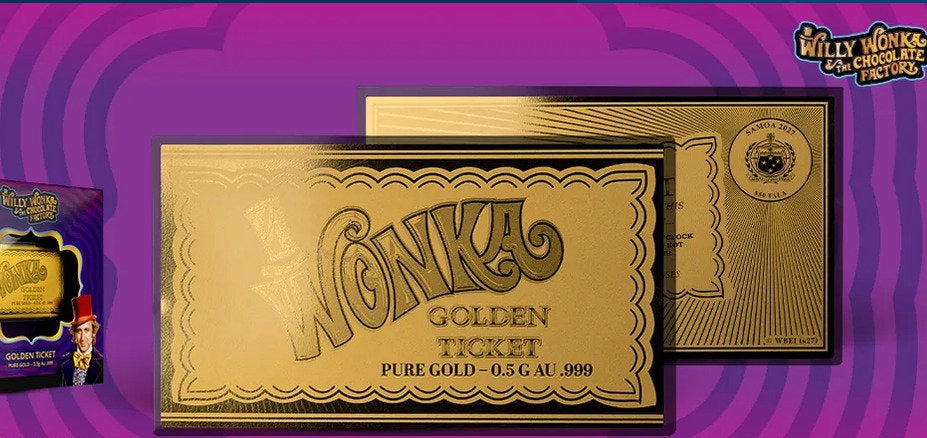1/2g Pure Gold Wonka Golden Ticket