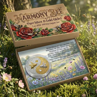 5oz Copper Harmony Bee With Crystal Insert