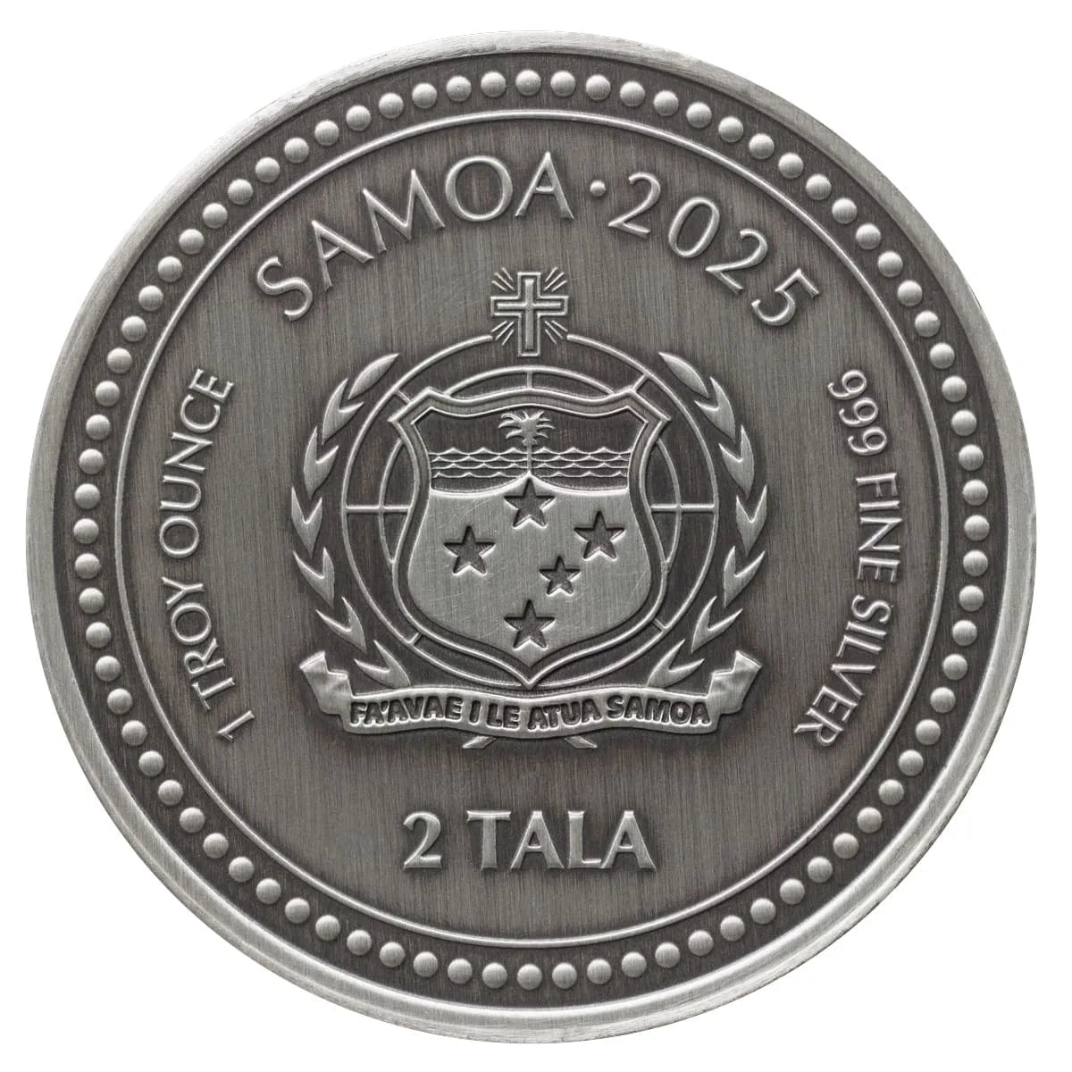 2025 Samoa Seahorse
1 oz Silver Antiqued Coin