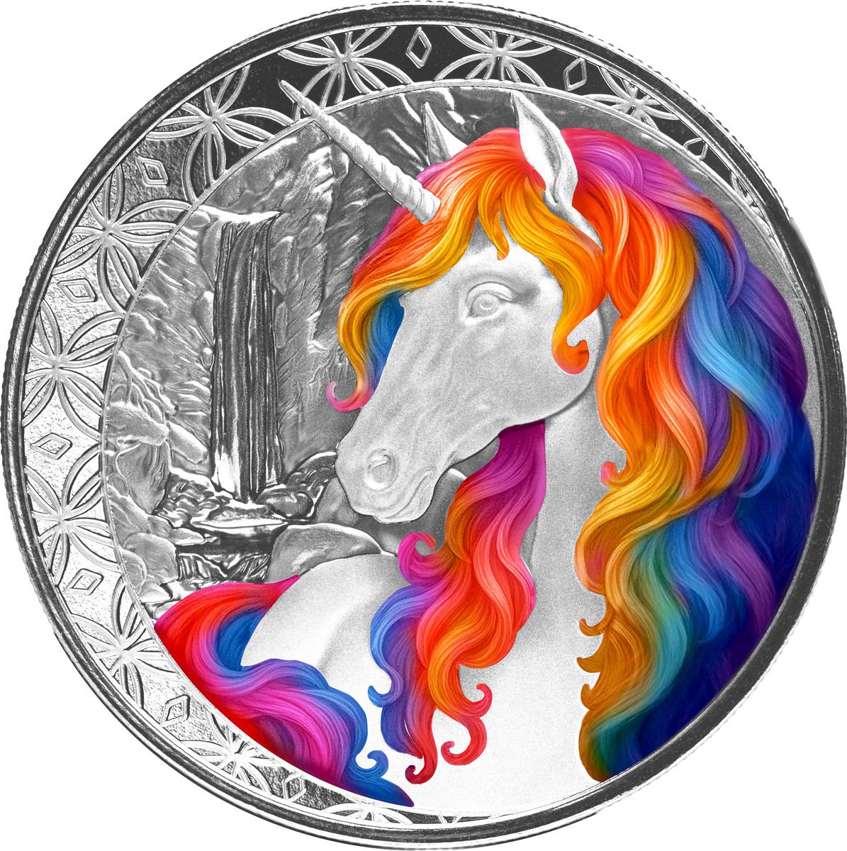 2025 Scottsdale Mint Unicorn “BLOSSOM” Pure Silver Coin