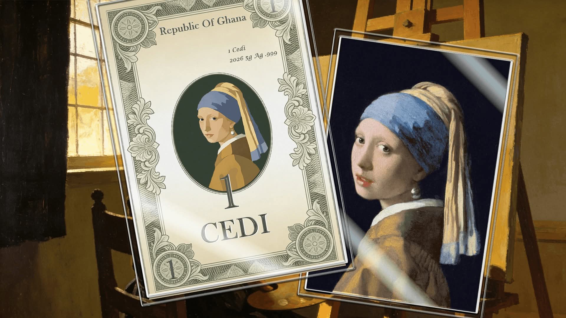 5g Pure Silver Note Girl With The Pearl Earring