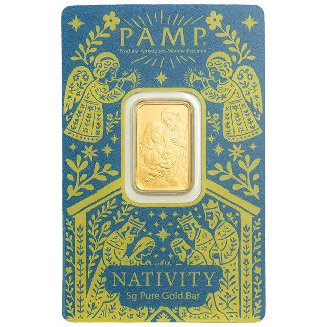 PAMP Nativity 5g Pure Gold bar