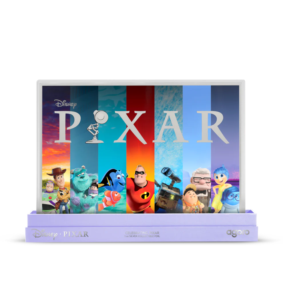 1oz Pure Silver Foil Disney Pixar - Celebrating Pixar
