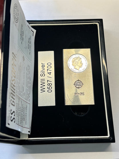 WWII Pure Silver Bar Shipwreck Recovery SS Gairsoppa