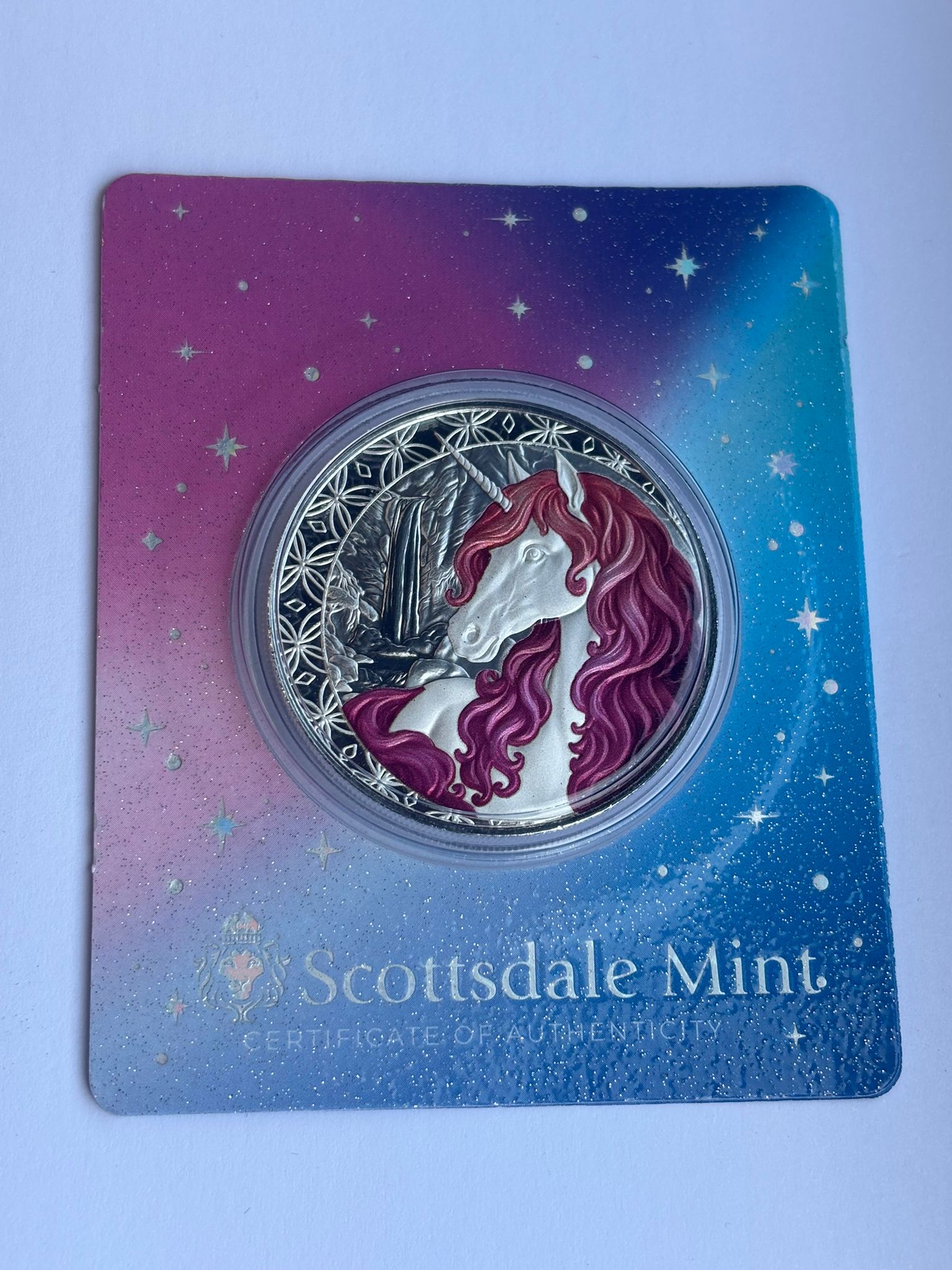 2025 Scottsdale Mint Unicorn “ROSELLE” Pure Silver Coin