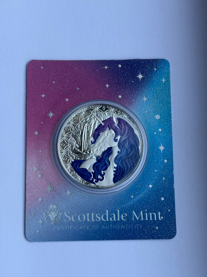 2025 Scottsdale Mint Unicorn “CELESTRA” Pure Silver Coin