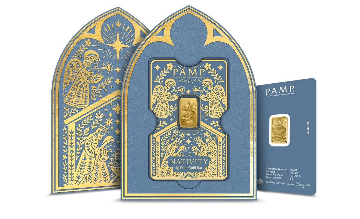 PAMP Nativity 5g Pure Gold bar