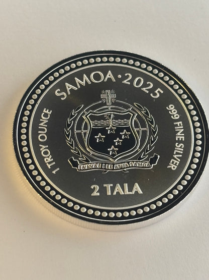 2025 Samoa Zebra Seahorse 1oz Pure Silver Coin