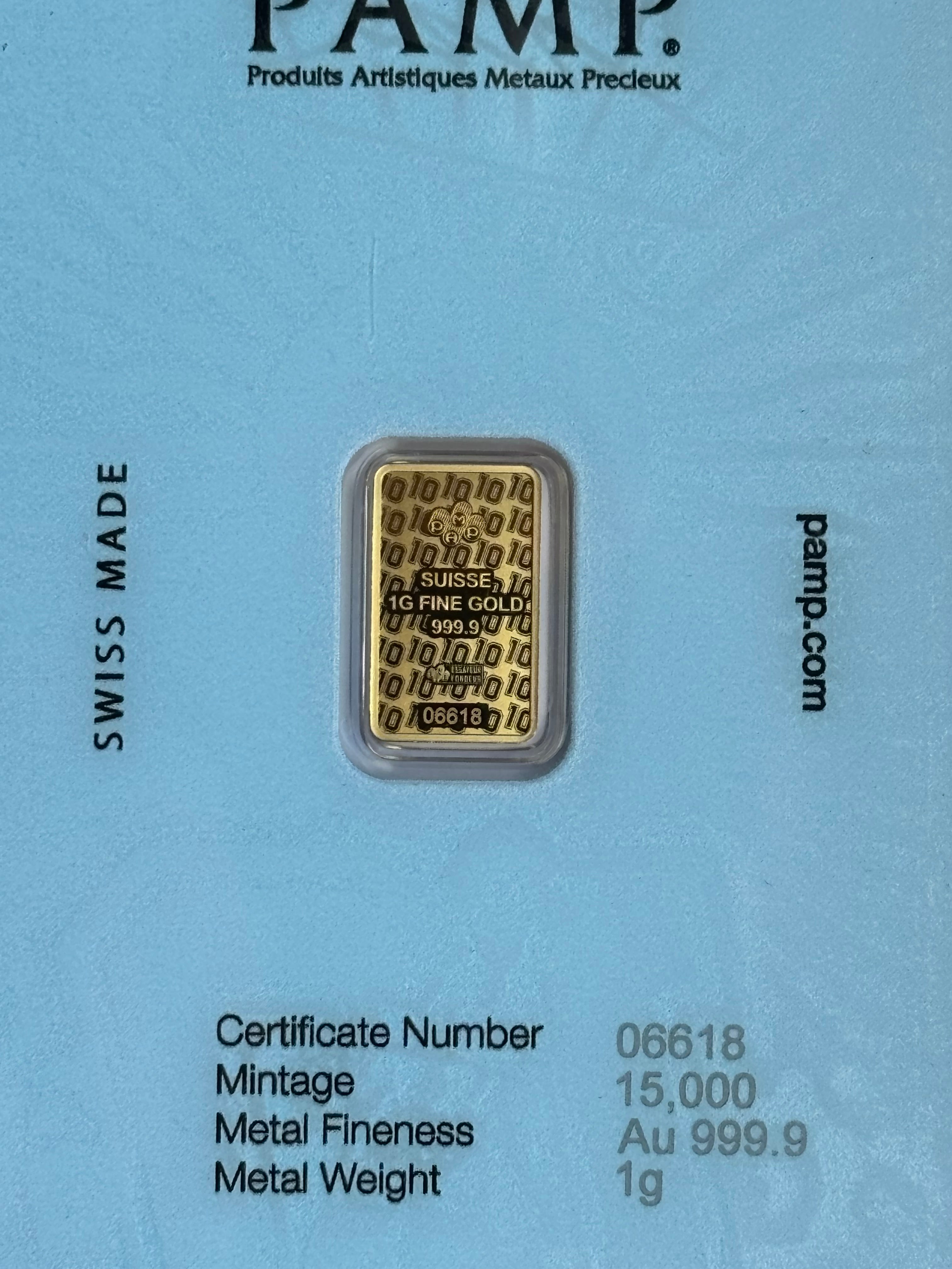 1g Pamp Pure Gold Bar Diego Maradona