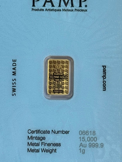 1g Pamp Pure Gold Bar Diego Maradona