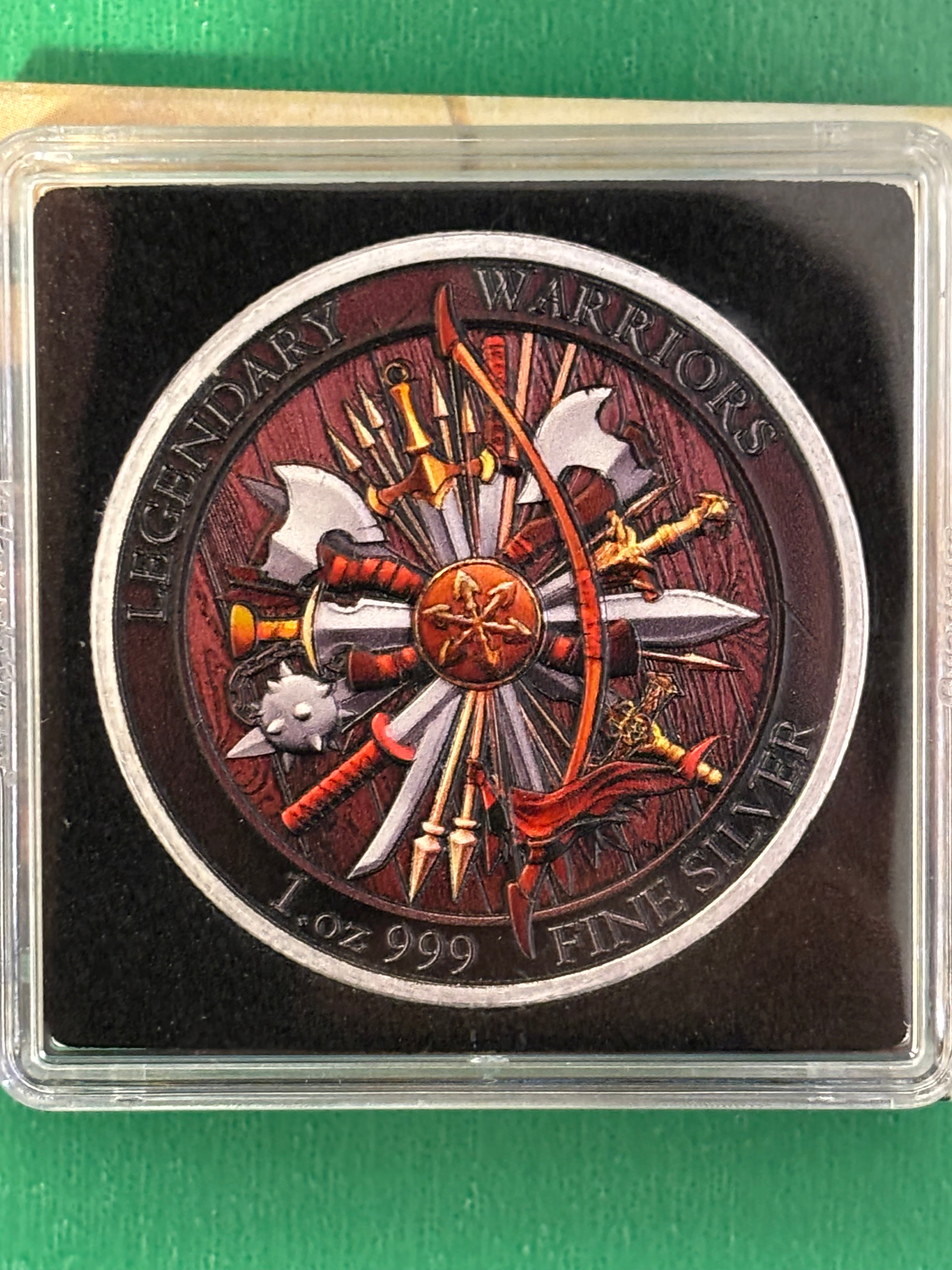 1oz .999 Silver Round Legendary Warriors Genghis Khan