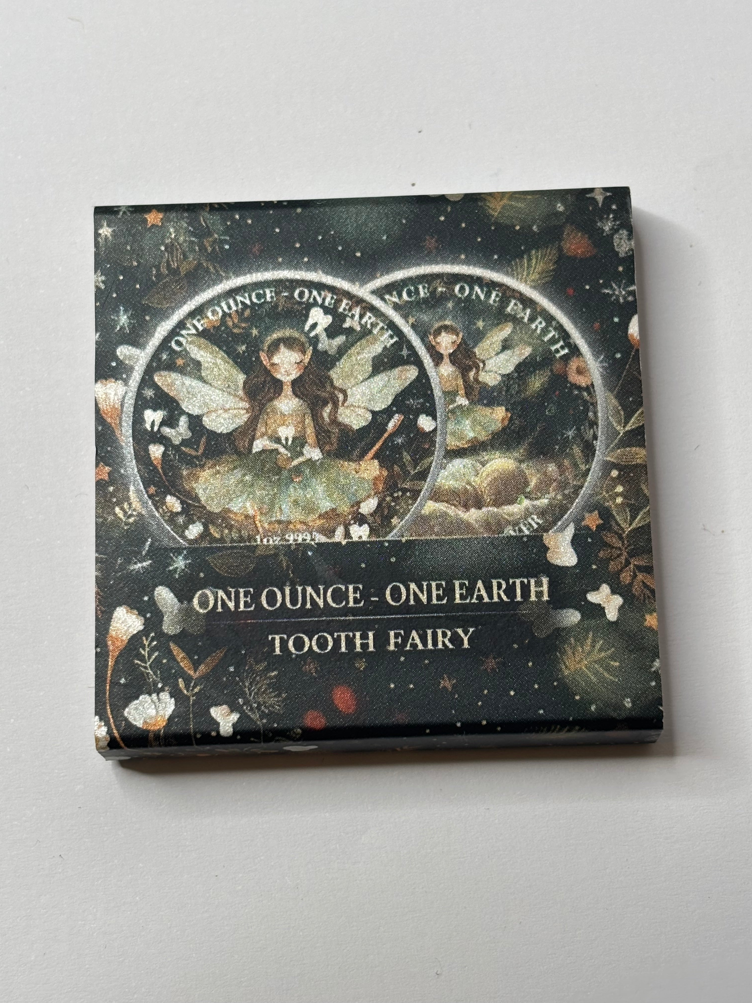 1oz Pure Silver Coin TOOTH FAIRY One Ounce One Earth Coloured Finish