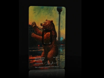 1g .9999 Gold Bar 2026 WMF BERLIN BEAR