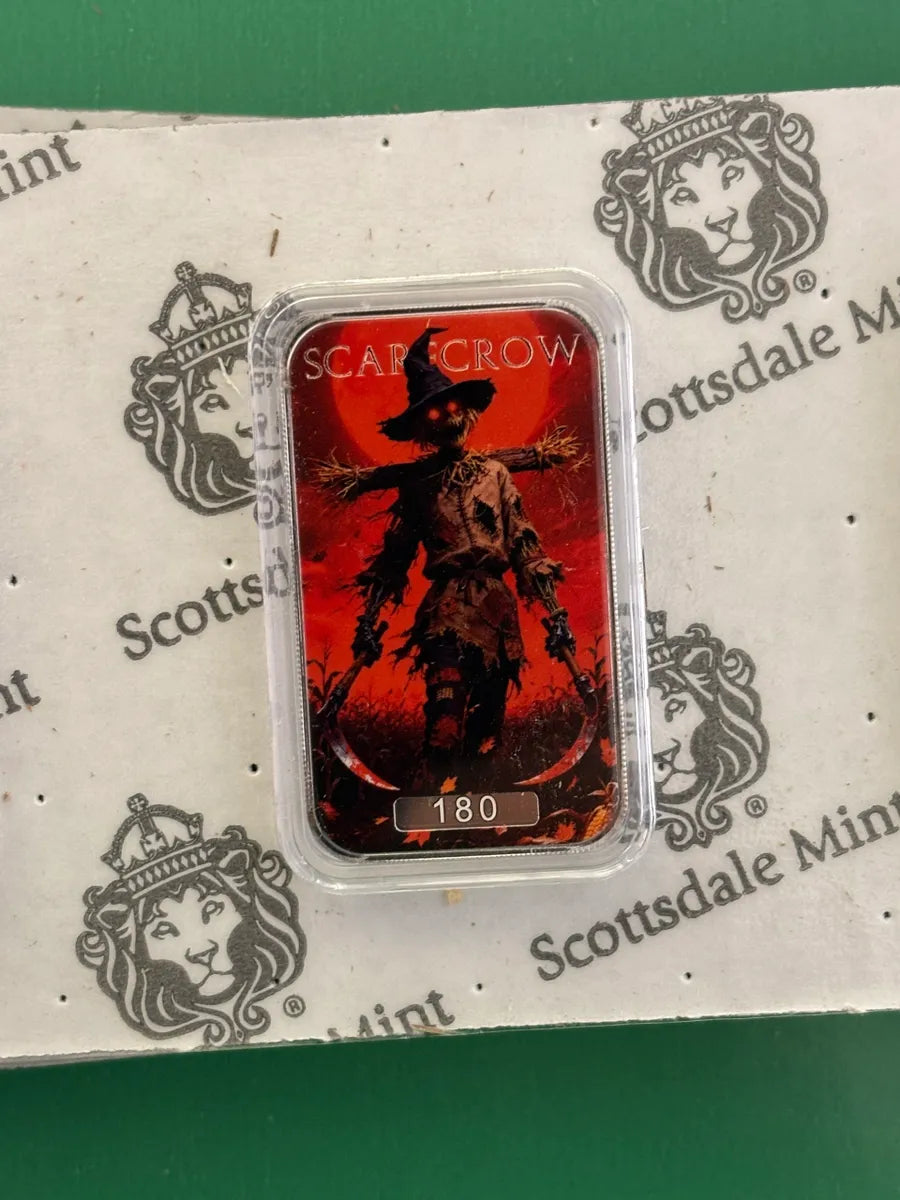 1oz .999 Silver Bar Scottsdale Mint Scarecrow