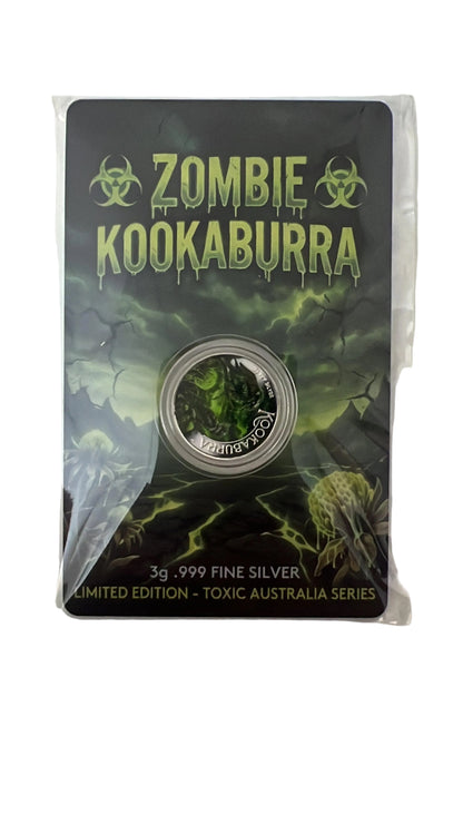 Zombie Kookaburra 3 Gram Australia Pure Coin