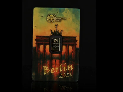1g .9999 Gold Bar 2026 WMF BERLIN BEAR