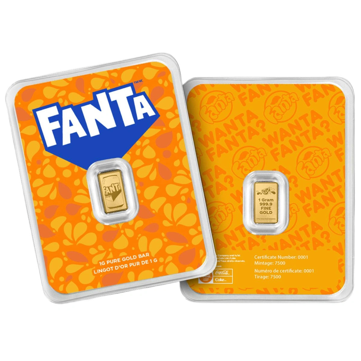 Fanta 1g Pure Gold Bar in TEP