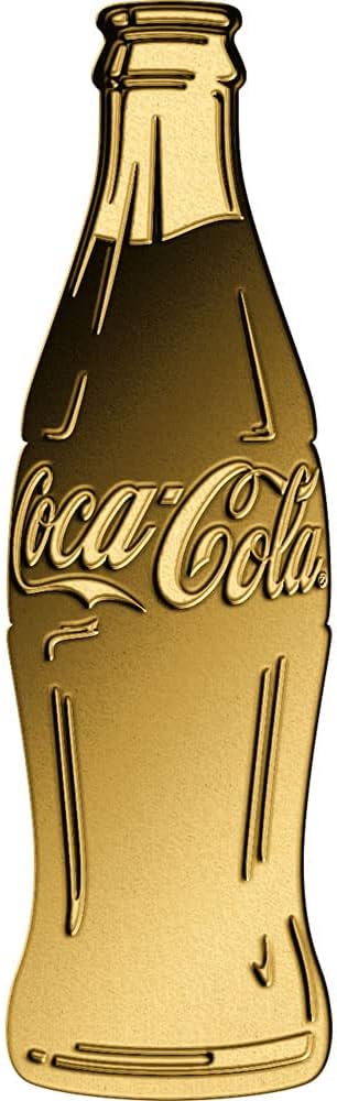 1/1000oz .999 Gold Coca Cola Bottle In Assay Card