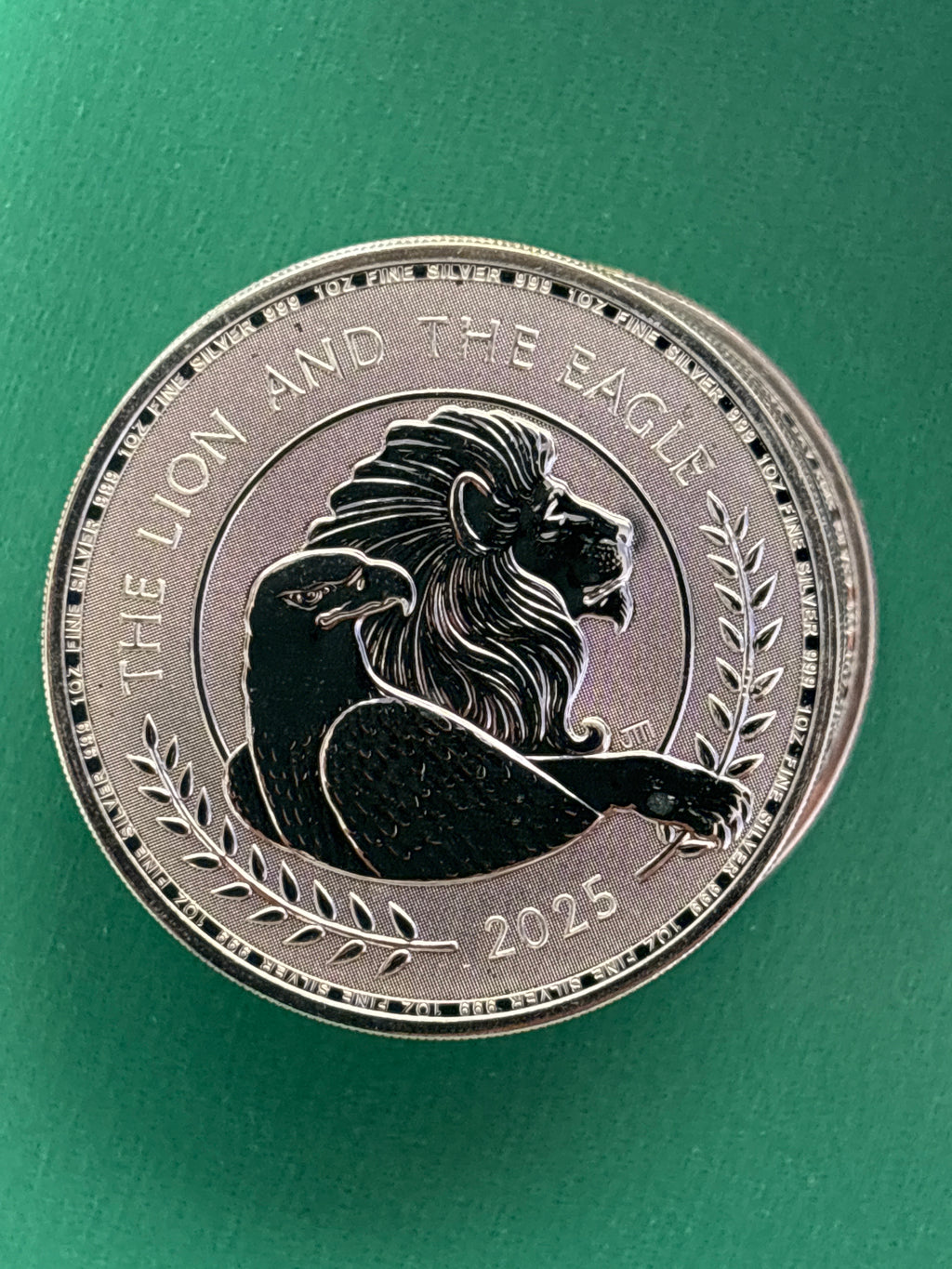 1oz .999 Silver Coin Royal Mint Lion & Eagle