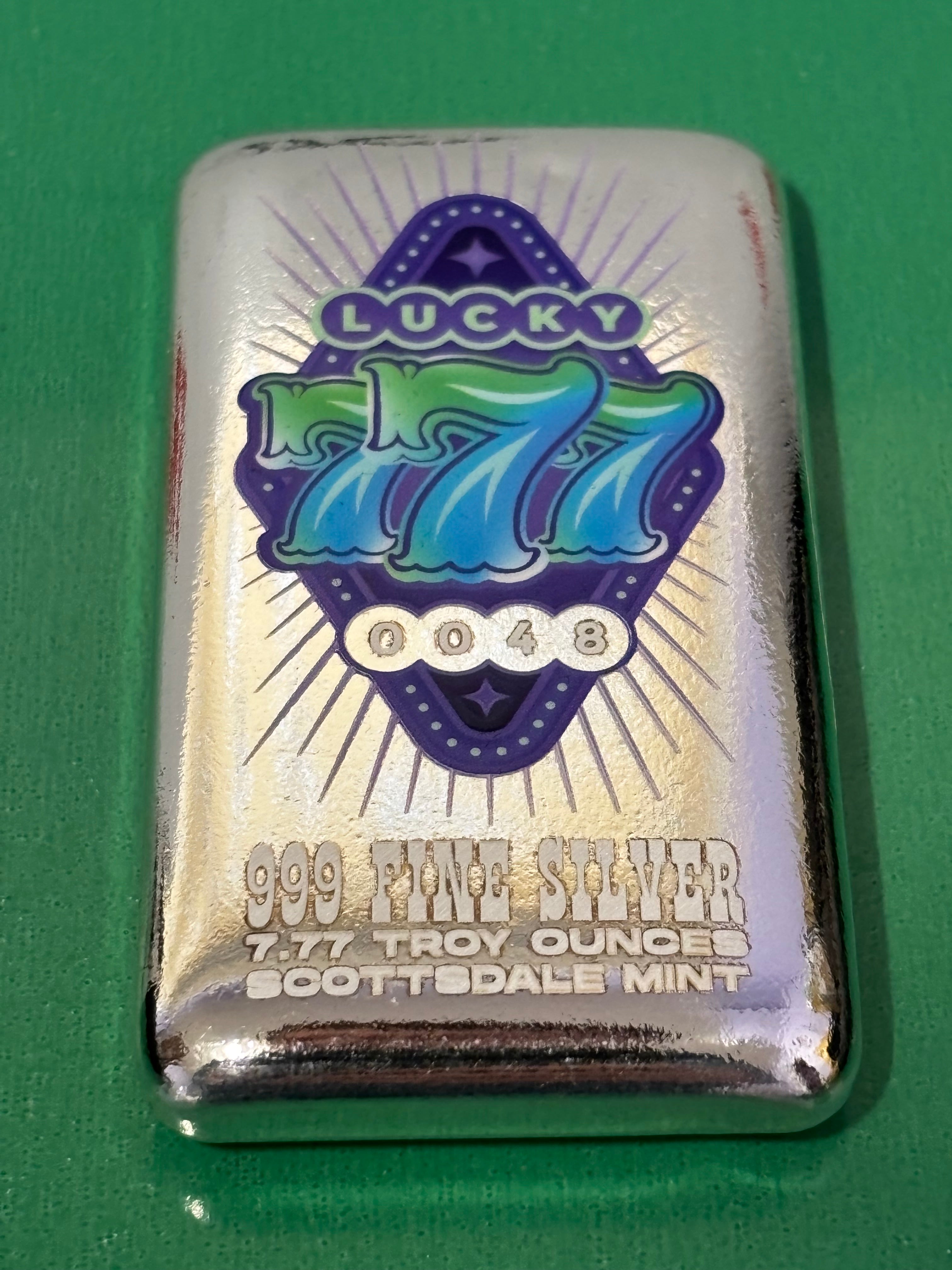 Luck 7.77oz .999 Silver Bar Mintage Of 50