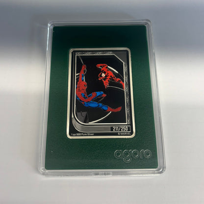 1oz Pure Silver Agoro Marvel Trading Coins - Spiderman V Daredevil