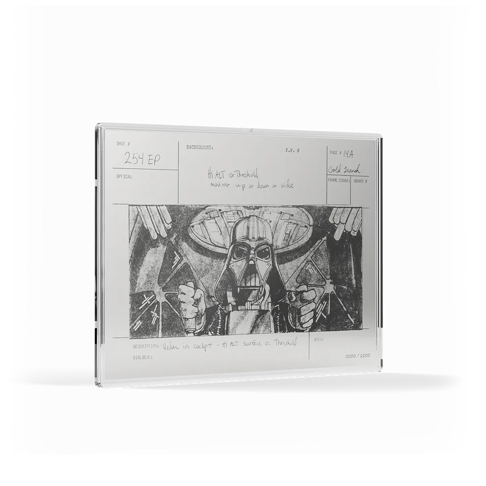 Star Wars™ Storyboard Art - Darth Vader™ Trench Run
1oz Silver Collectible Foil